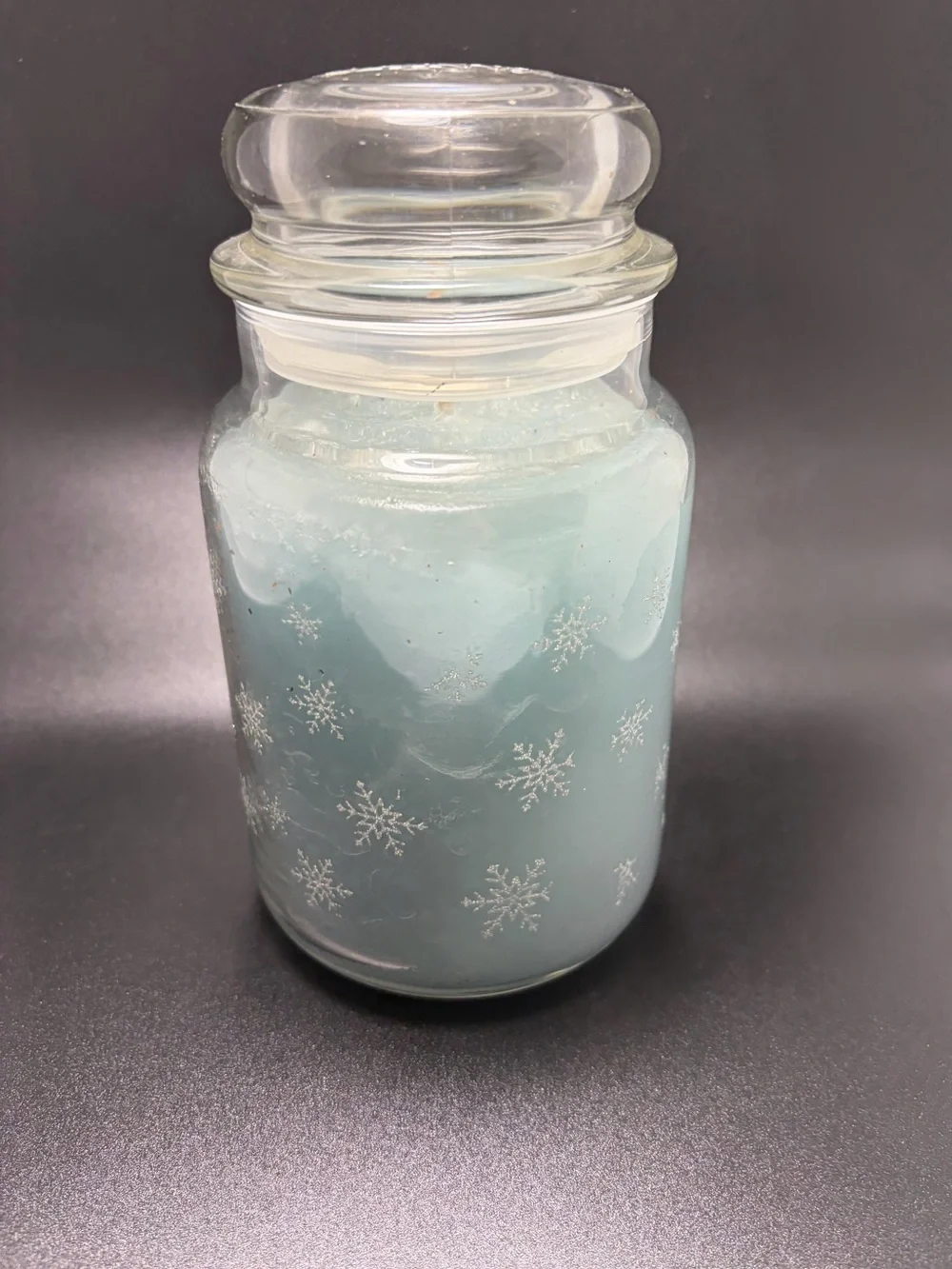 Yankee Candle Snow Is Glistening 22 oz Large Jar Snowflake Winter Discontinued